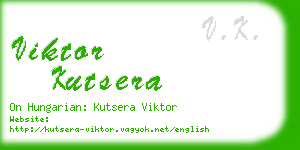 viktor kutsera business card